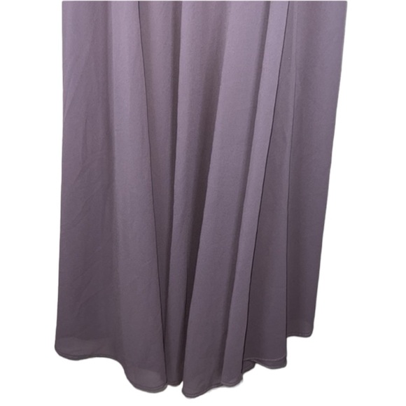 Lulu’s Dusty Purple Chiffon Wide Strap Maxi Dress Size S - Picture 5 of 8